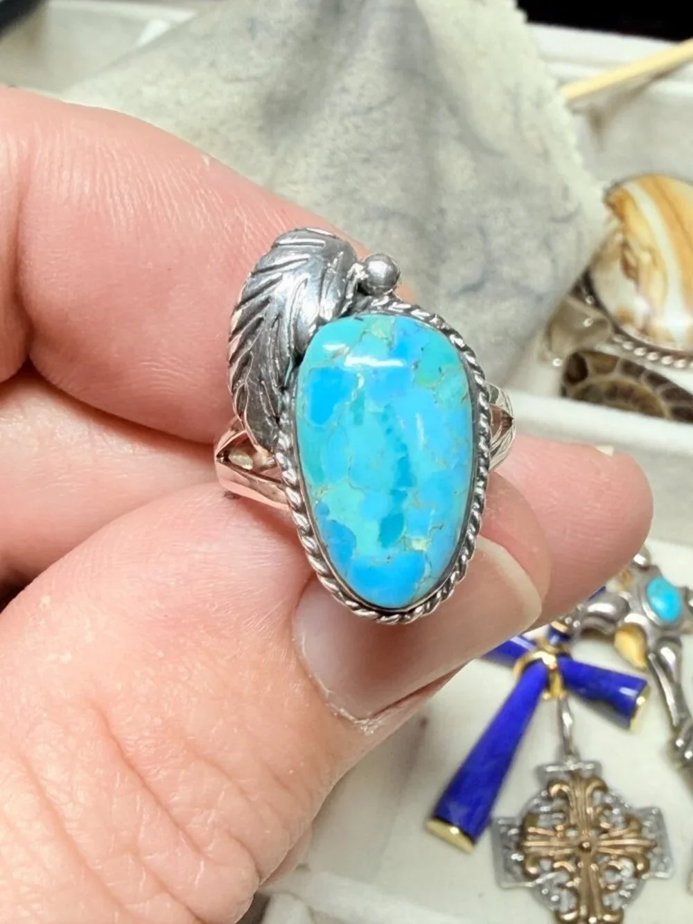 Turquoise Ring Sterling Silver